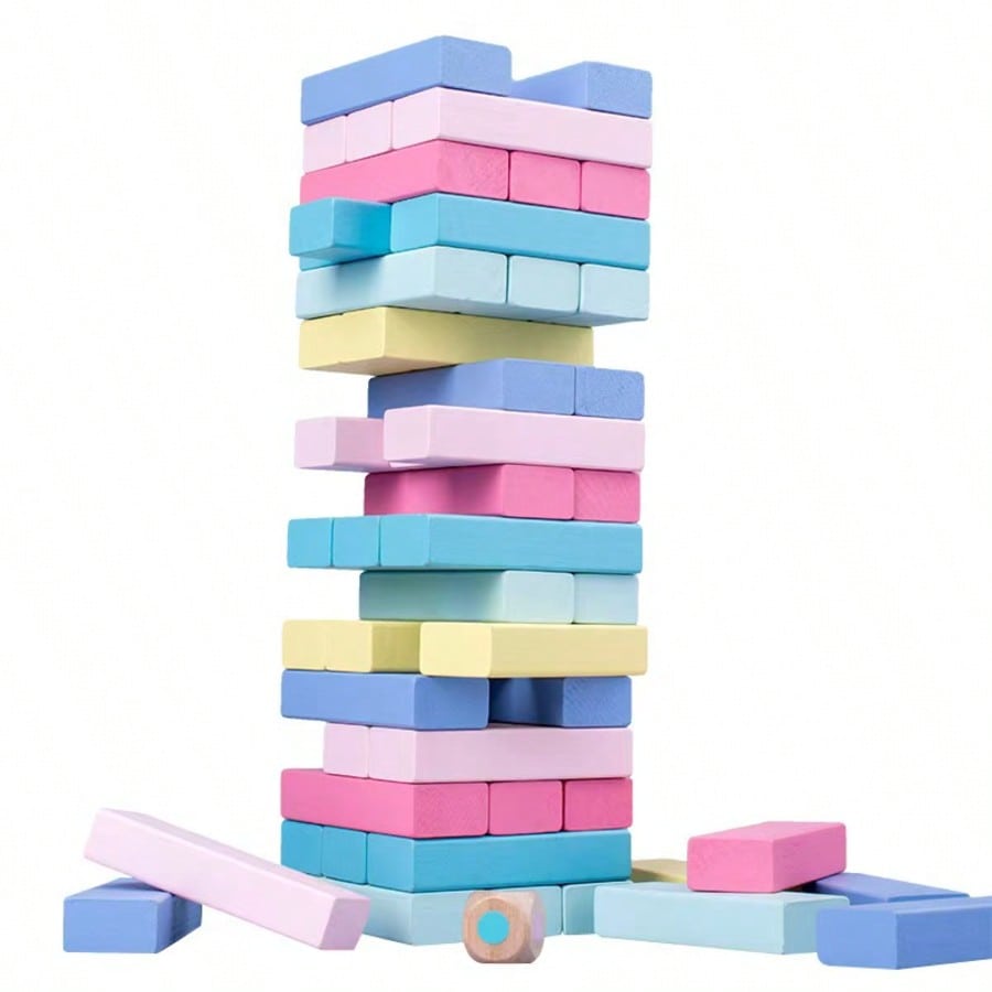 Wooden Stacking Tumbling Tower - Kids Education Number review and price