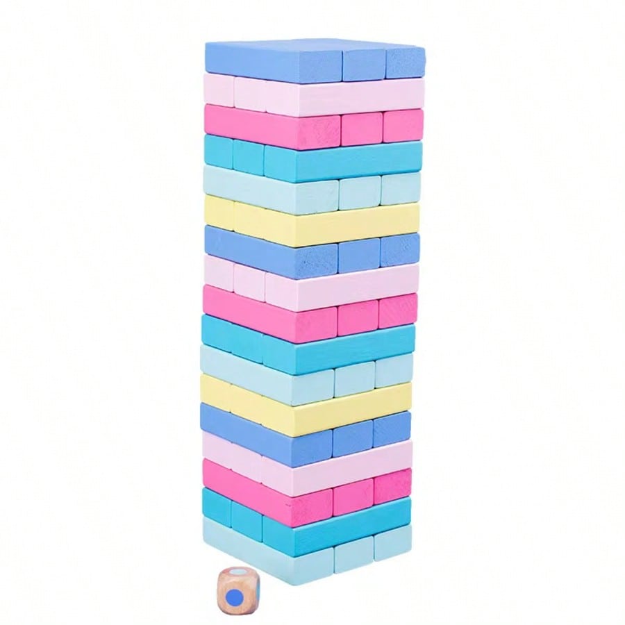 Wooden Stacking Tumbling Tower - Kids Education Number review and price