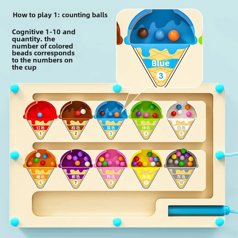 Ice Cream Magnetic Color and N - Kids Education Number review and price