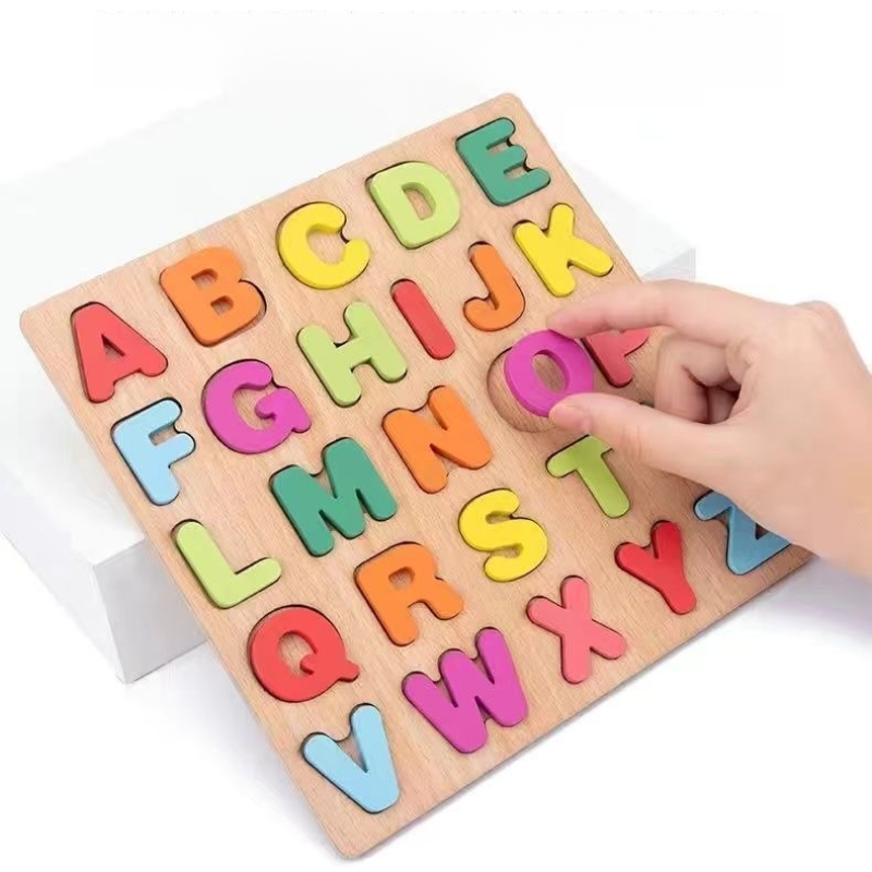 Wooden Alphabet Puzzle Board N - Kids Education Number review and price